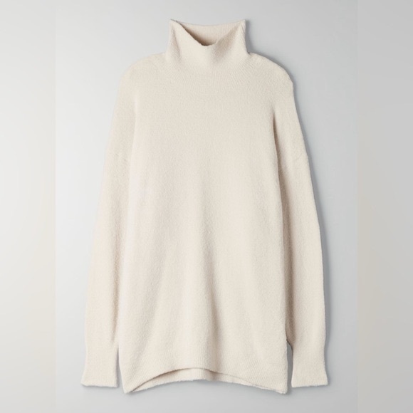 Aritzia Wilfred Free Stargazer Hh Knit Turtleneck Sweater Cream NWT - Picture 3 of 12